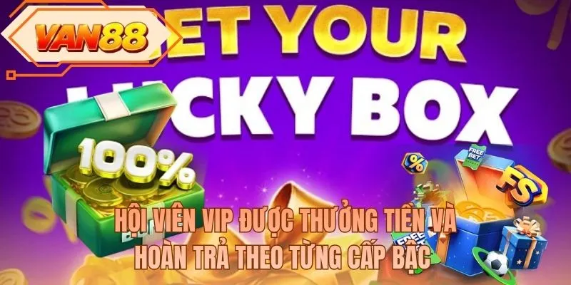 Hội viên VIP được thưởng tiền và hoàn trả theo từng cấp bậc 