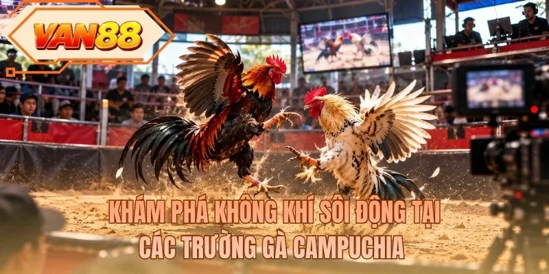 Khám phá không khí sôi động tại các trường gà Campuchia