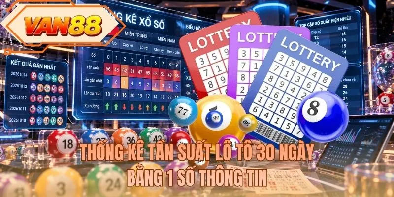 Thống kê tần suất lô tô 30 ngày bằng 1 số thông tin
