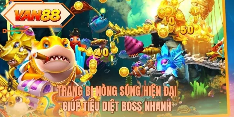 Trang bị nòng súng hiện đại giúp tiêu diệt BOSS nhanh